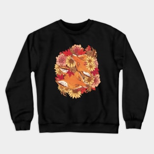 Autumn Fox Bloom Crewneck Sweatshirt